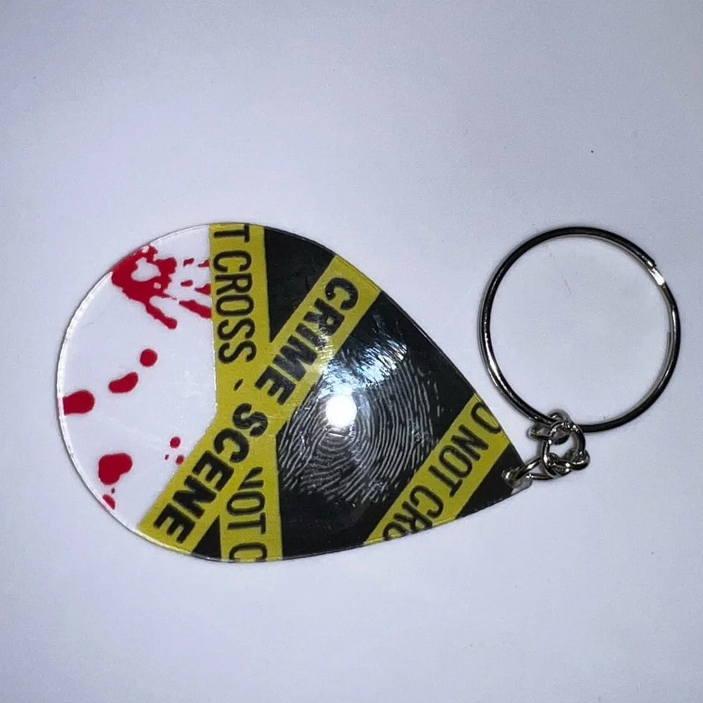 $2 CRIME SCENE KEYCHAIN. NEW. $2 WITH ANY $10 ORDER OR MORE - Picture 4 of 16